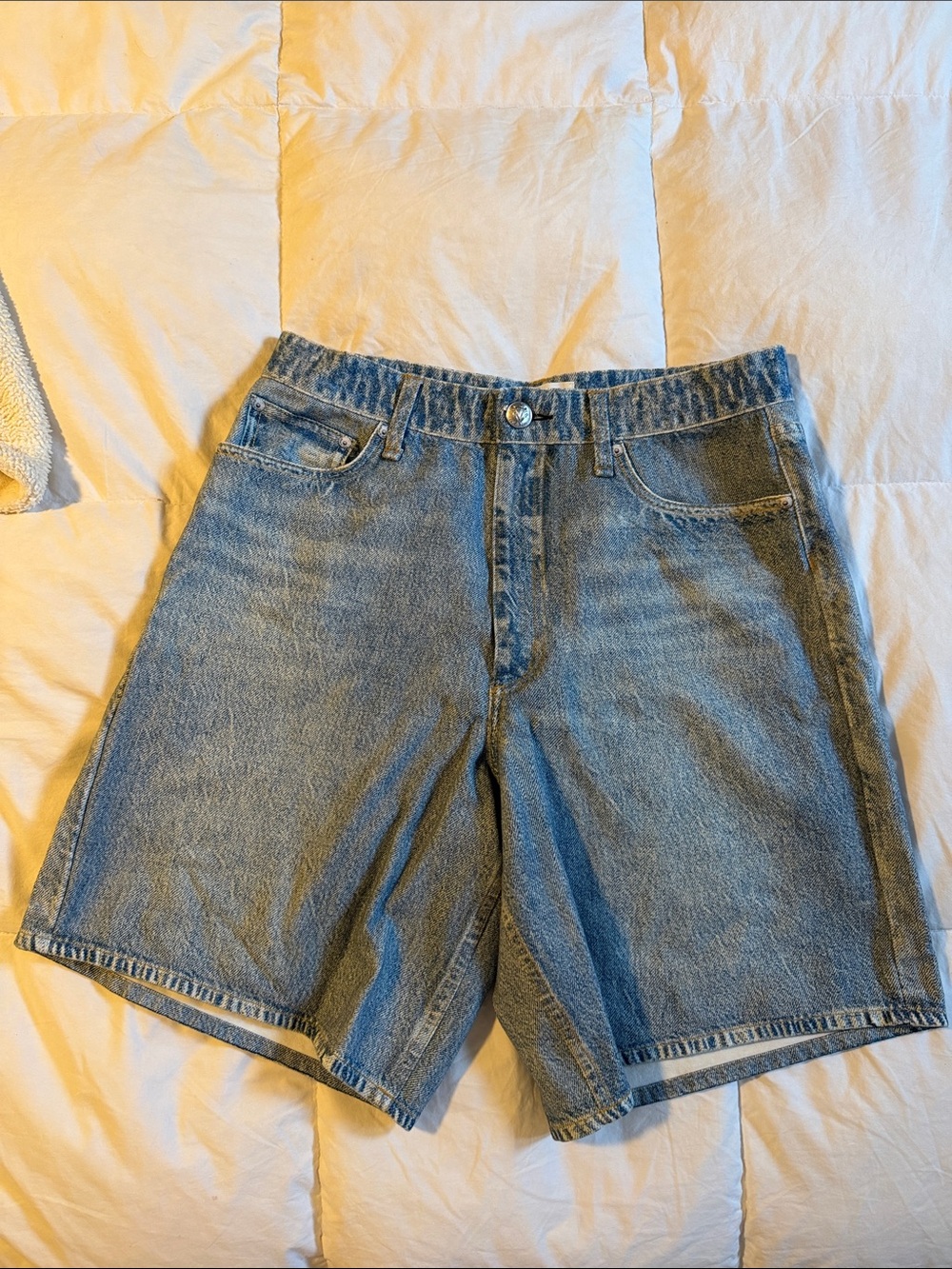 rag & bone Miramar Medium Blue Denim walking Shorts